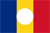 Flagge von Rumnien mit fehlendem Emblem