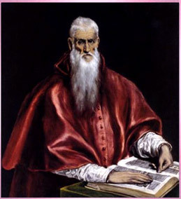 Hieronymos, Privatsekretr von Papst Damasus.
